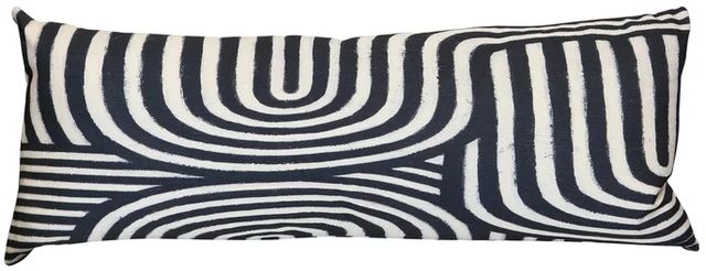 Stylecraft Norman Wyatt Home Black/White 36" Designer Lumbar Pillow-0