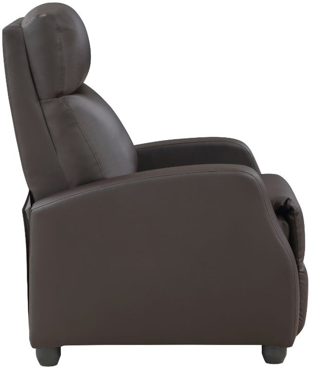 Homelegance® Greenfield Dark Brown Push Back Reclining Chair-3