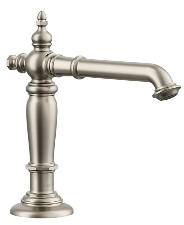 KOHLER® Artifacts® Vibrant Brushed Nickel Bathroom Sink Faucet Spout with Column Design-0