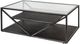 Liberty Furniture Arista Glass Top Cocktail Table with Cobblestone Brown/Gray Base-4