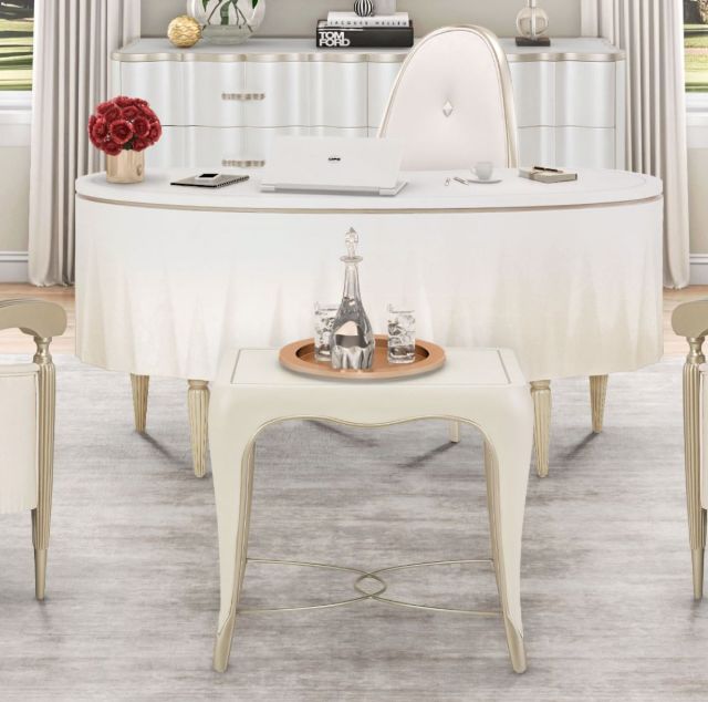 Michael Amini® London Place Creamy Pearl End Table-1