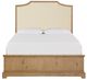 Bassett® Furniture Surry Flaxen Oak Upholstered Queen Panel Bed-1