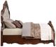ACME Furniture Latisha Antique Oak Eastern King Upholstered Panel Bed-3