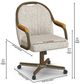 Chromcraft Customizable Medina Caster Swivel Dining Chair-2