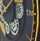 YHD Matte Gray Gear Clock-5