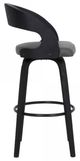 Armen Living Shelly Gray 26" Counter Stool-1