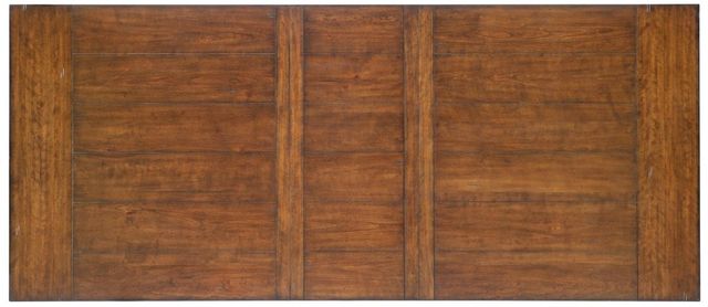Legacy Classic Fenmore Distressed Cherry Trestle Dining Table with Dark Mocha Base-4