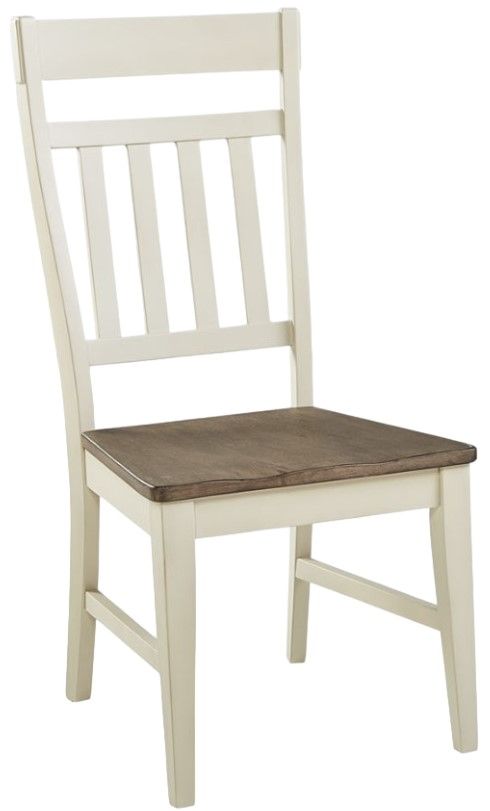 A-America® Bremerton Oyster/Saddle Dust Splatback Dining Side Chair-0