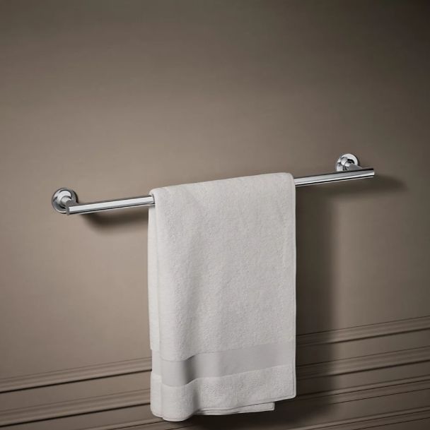 KOHLER® Purist® Polished Chrome 24" Towel Bar-1