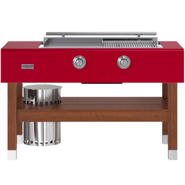 Caliber™ Signature Rockwell 60" 2-Burner Crimson Freestanding Natural Gas Grill/Griddle Duo-0