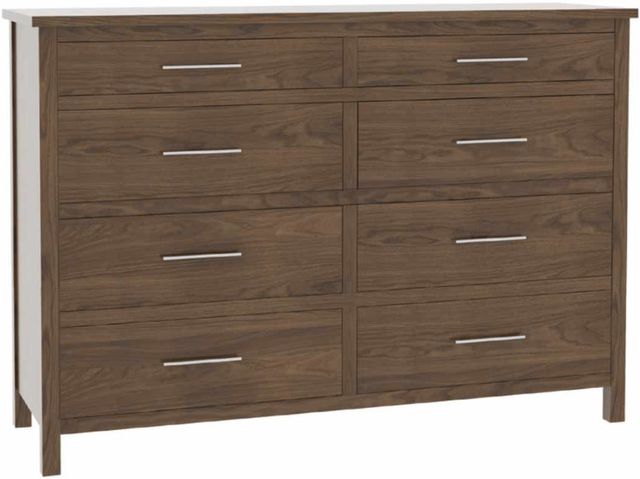 Country View Woodworking Customizable Big Sky Red Oak 8-Drawer Dresser-0