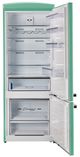 Unique Appliances Classic Retro 28" 17 Cu. Ft. Ocean Mist Turquoise Counter Depth Bottom Freezer Refrigerator-1
