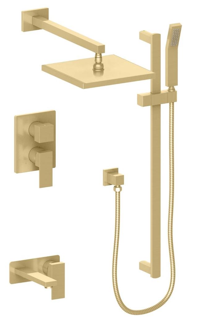 ZLINE Bliss Champagne Bronze Shower System with 16" Oversized Shower Head-0