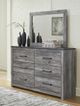 Signature Design by Ashley® Bronyan Dark Gray Dresser and Mirror-5