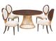 Michael Amini® Camellia Field Warm Pecan Round Dining Table-5