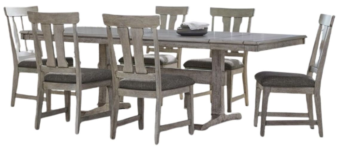 Liberty Furniture Hallendale 7-Piece Gravel Wash Dining Set