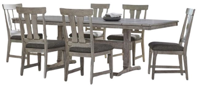 Liberty Furniture Hallendale 7-Piece Gravel Wash Dining Set-0