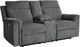 Causeuse inclinable électrique avec console de Signature Design by Ashley® Barnsana - Gravier-0