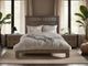 International Furniture Direct Parota III Brown Eastern King Panel Bed-1