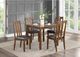 Mazin Furniture Weston 5-Piece Medium Brown Dinette Set-0