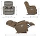 La-Z-Boy® Morrison Stucco Power Rocking Recliner with Headrest and Lumbar-2