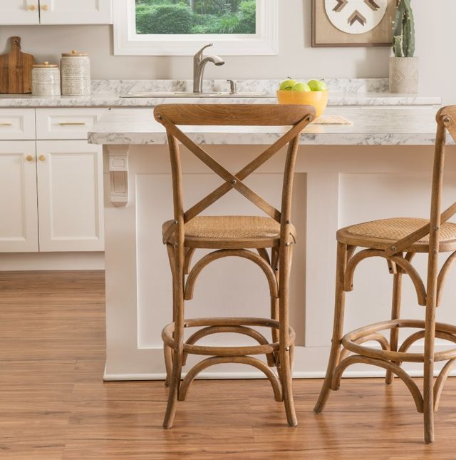 Linon Hyde Gray Wash Counter Stool-1