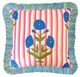 Laura Park Designs Marigold Blue/Green/Pink 18"x18" Throw Pillow-0
