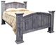 Million Dollar Rustic Mansion Gray Queen Panel Bed-0