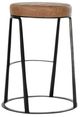 Classic Home Sawyer Black/Chestnut Brown Counter Stool-3