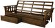 Kodiak Furniture Tucson Oregon Trail Java/Rustic Walnut Full Storage Futon with Mattress-1