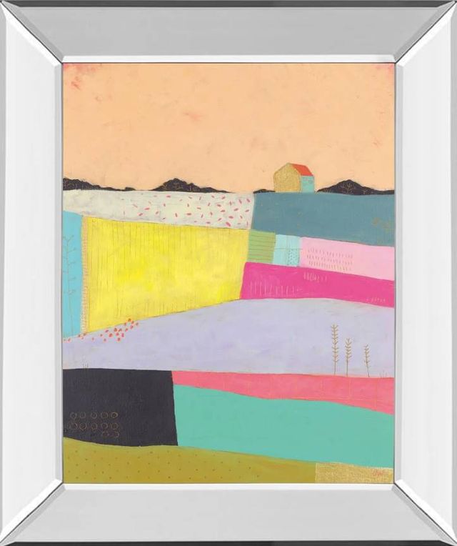 Classy Art Live Colorfully-Applique by Joelle Wehkamp Wall Art-0