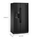 Whirlpool® 36 in. 21.0 Cu. Ft. Black Counter Depth Side by Side Refrigerator-3