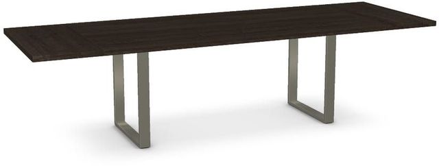 Amisco Customizable Burton Solid Birch Extension Dining Table with Two Leaves-0