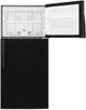 Whirlpool® 28 in. 14.3 Cu. Ft. Black Top Freezer Refrigerator-2