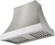 AGA Cascade 36" Stainless Steel Wall Mounted Range Hood  with Polished Chrome Trim-0
