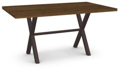 Amisco Customizable Alex Solid Birch Table with 1.63" Thick Tabletop