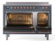 Ilve® Nostalgie II Series 48" Blue Grey Pro Style Induction Range-1