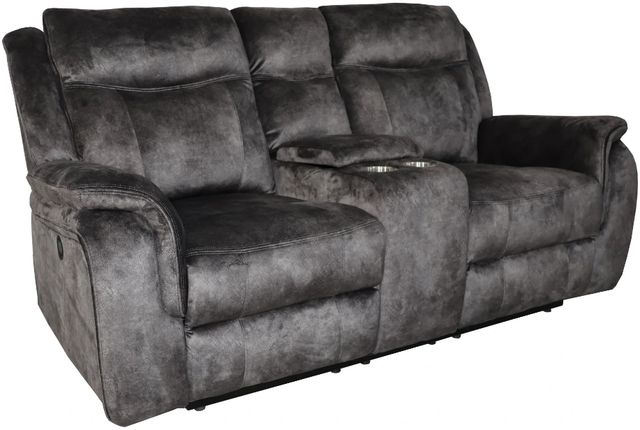 New Classic® Home Furnishings Park City Slate Power Reclining Loveseat-0