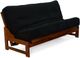Night & Day Furniture™ Eureka Black Walnut Queen Moon Glider Futon-0