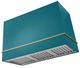 AGA Loge 48" Piccadilly Red Wall Mounted Range Hood with Polished Chrome Trim-0