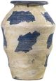 TOV Furniture Visha Blue/Cream Terracotta Decorative Vase-0