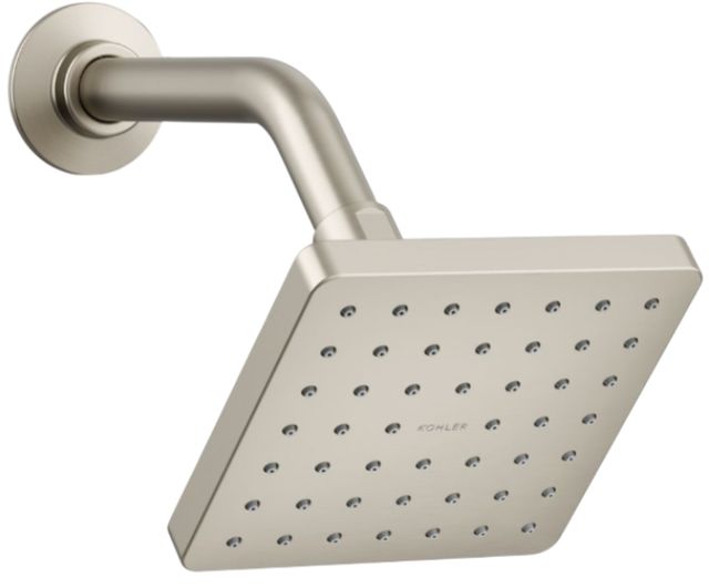 KOHLER® Parallel® Vibrant Brushed Nickel 2.5 GPM Single-Function Showerhead-0