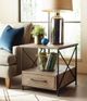 Kincaid Furniture Modern Forge Sandy Brown Drawer End Table with Black Frame-1