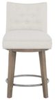 Fairfield® Customizable Entree Dining Concave Short Button Back Swivel Counter Stool-1