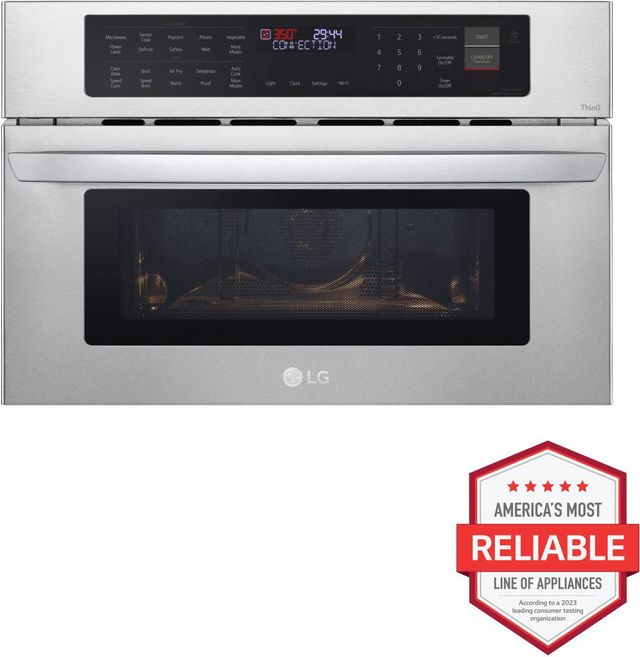 LG 1.7 Cu. Ft. Stainless Steel Built-In Electric Speed Oven-1
