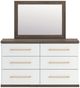 Signature Design by Ashley® Mazilar Brown/White Dresser and Mirror-1