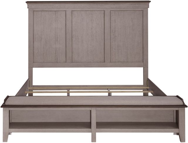 Liberty Furniture Ivy Hollow 4-Piece Dusty Taupe/Weathered Linen King Storage Bedroom Set-3