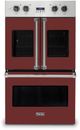 Viking® 7 Series 30" Reduction Red Professional Built In Double Electric French Door Wall Oven-0