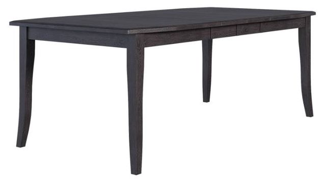 Country View Woodworking Customizable Newburg Sap Cherry Top 65" Dining Table with 1-Leaf and Brown Maple Legs-0