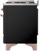 Ilve® Majestic III 40" Glossy Black Pro Style Dual Fuel Liquid Propane Range with Triple Glass Door and Copper Trim-4